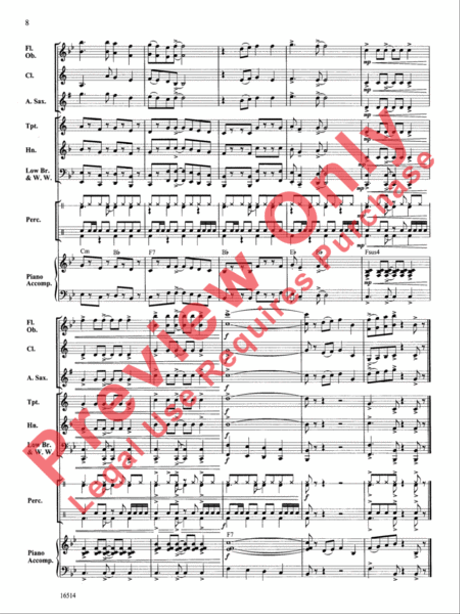 The Calypso Kid Concert Band scores gallery preview page 9