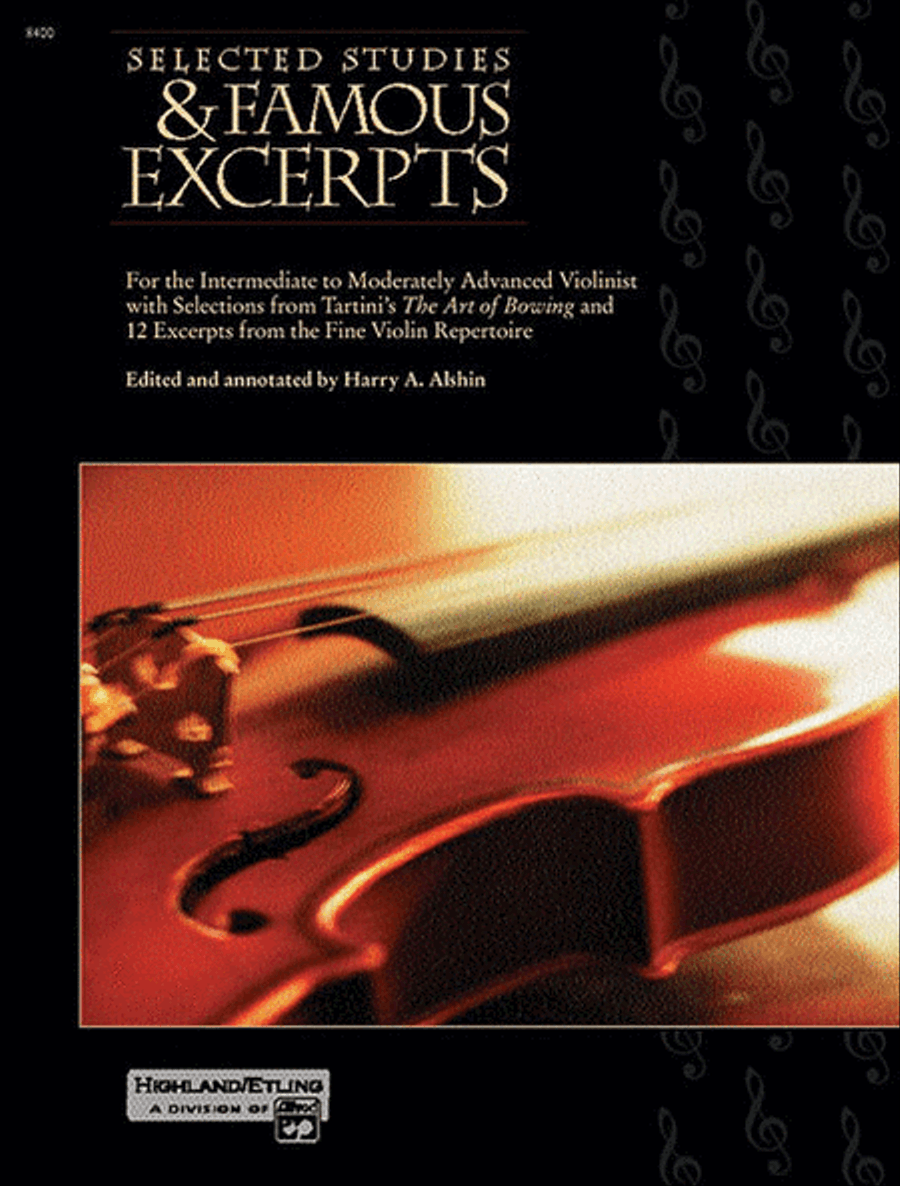 Selected Studies & Famous Excerpts Violin Solo - Sheet Music