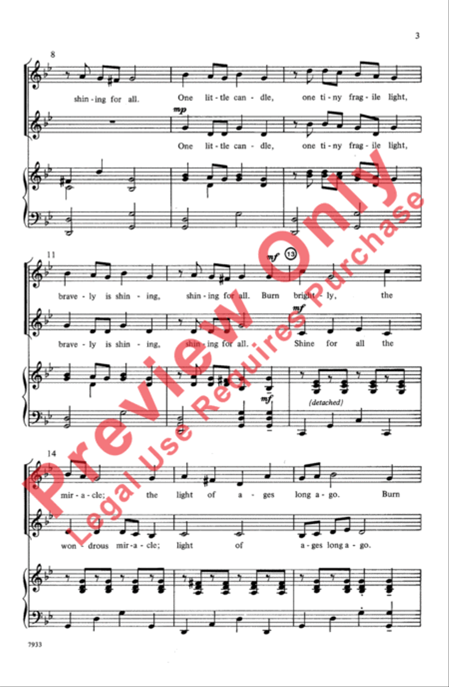 Light in the Darkness Light in the Darkness 2-Part scores gallery preview page 3
