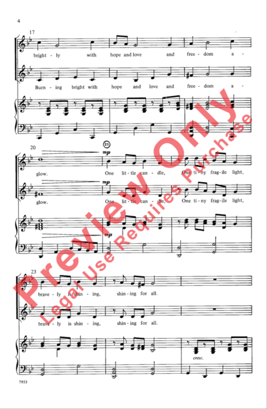 Light in the Darkness Light in the Darkness 2-Part scores gallery preview page 4
