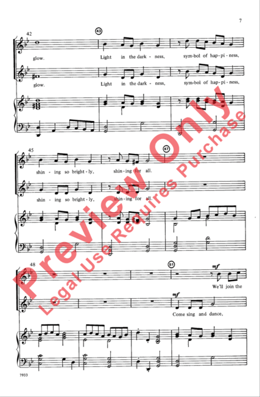 Light in the Darkness Light in the Darkness 2-Part scores gallery preview page 7