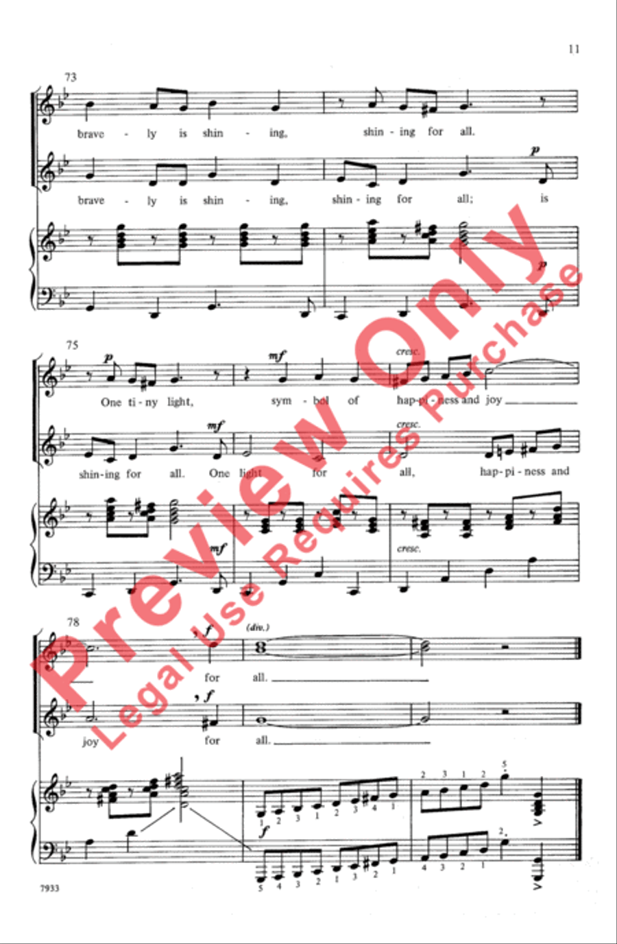 Light in the Darkness Light in the Darkness 2-Part scores gallery preview page 11