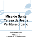Misa de Santa Teresa de Jesus Partitura organo