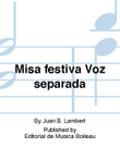 Misa festiva Voz separada