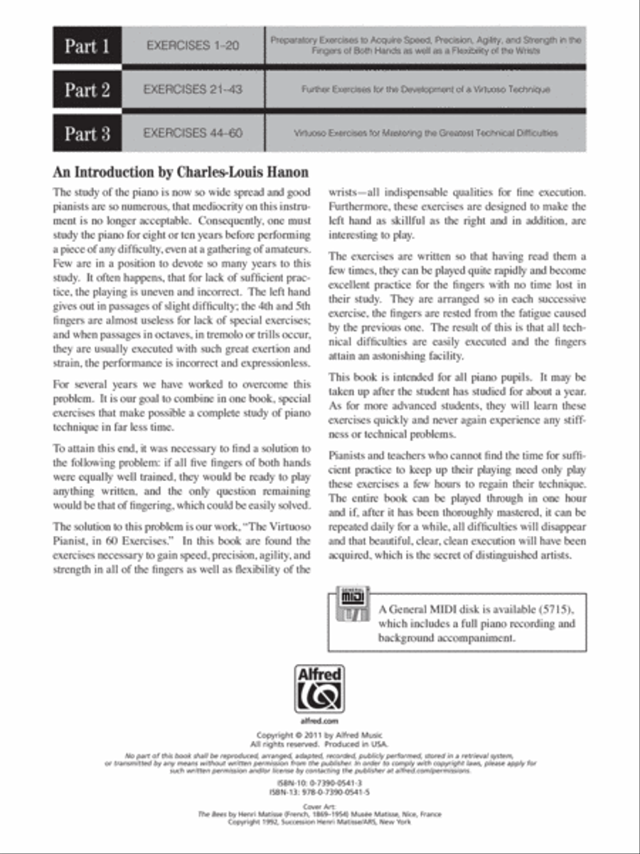 Hanon -- The Virtuoso Pianist in 20 Exercises, Book 1 Piano Method scores gallery preview page 2