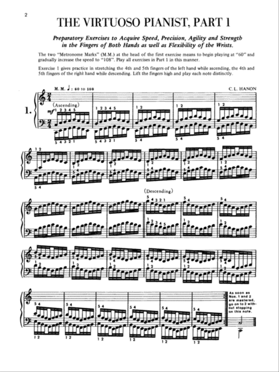 Hanon -- The Virtuoso Pianist in 20 Exercises, Book 1 Piano Method scores gallery preview page 4