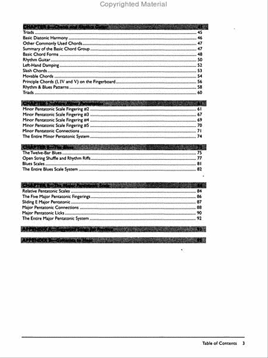 Beginning Rock Guitar (Book & Audio CD) Electric Guitar scores gallery preview page 3