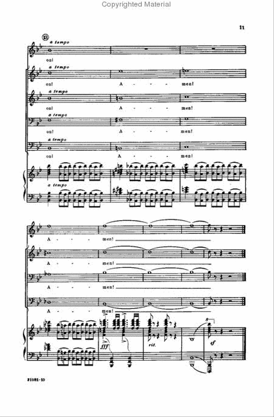 Battle Hymn of the Republic TTBB scores gallery preview page 4