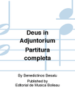 Deus in Adjuntorium Partitura completa