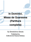 In Dominici, Missa de Quaresma (Partitura completa)