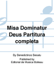 Misa Dominatur Deus Partitura completa