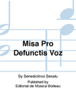 Misa Pro Defunctis Voz