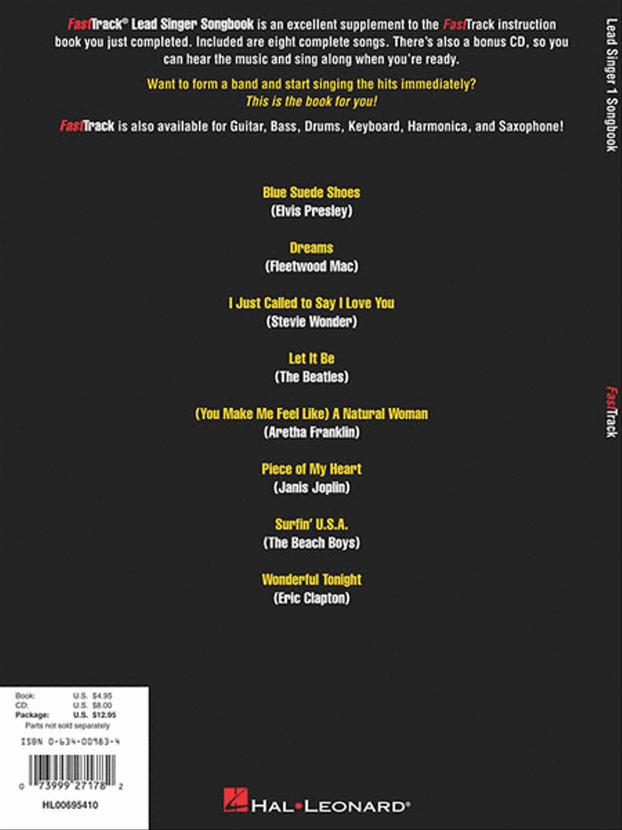 FastTrack Lead Singer Songbook 1 – Level 1
