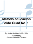 Metodo educacion oido Cuad No. 1