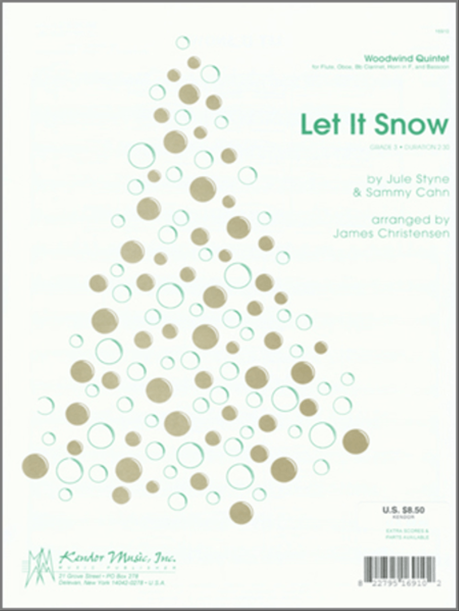 Let It Snow Woodwind Quintet scores gallery preview page 1