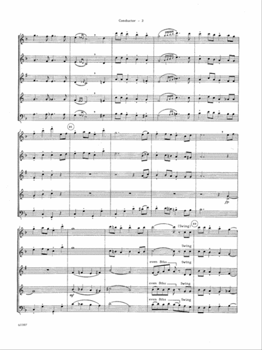 Let It Snow Woodwind Quintet scores gallery preview page 5
