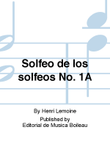 Solfeo de los solfeos No. 1A