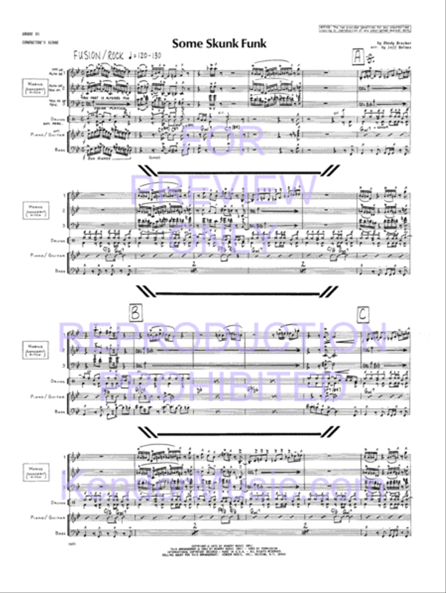 Some Skunk Funk Jazz Ensemble scores gallery preview page 2