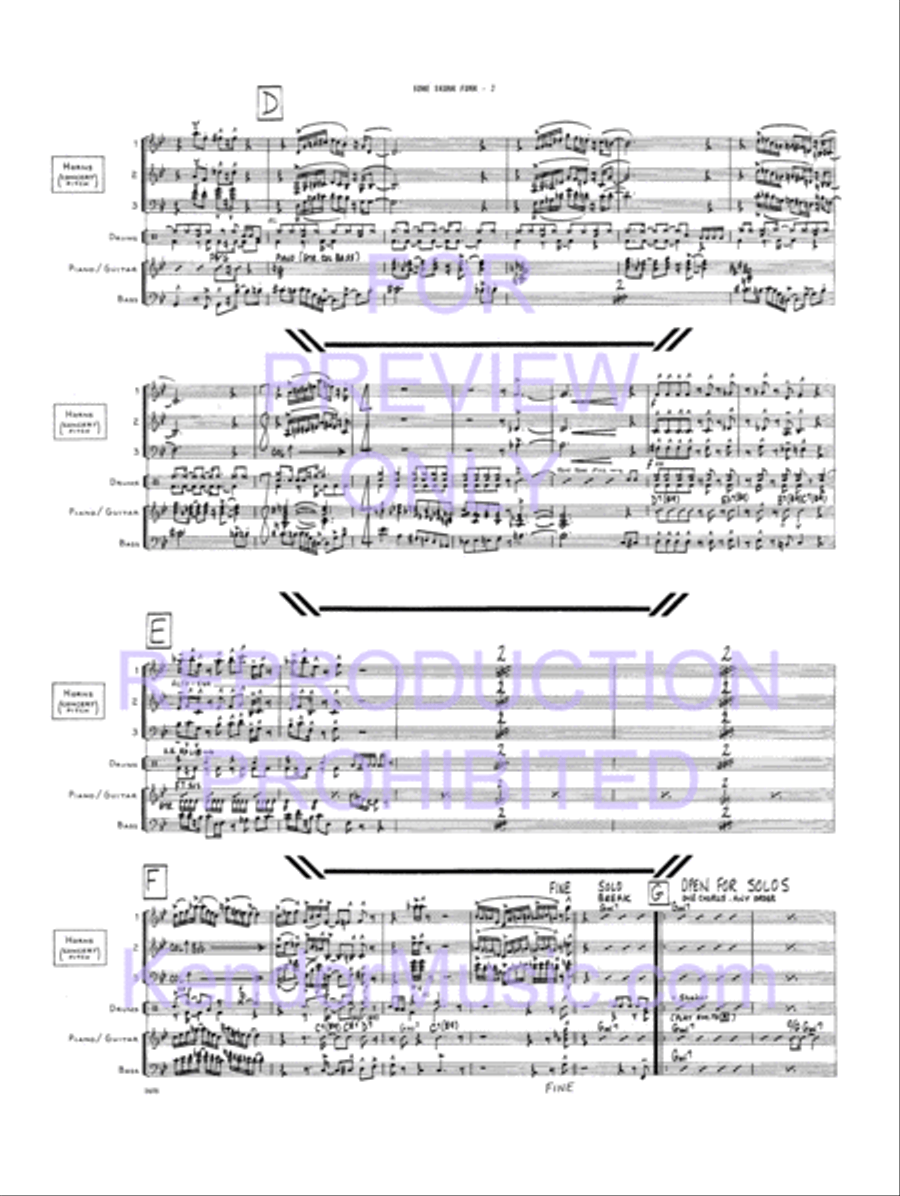Some Skunk Funk Jazz Ensemble scores gallery preview page 3