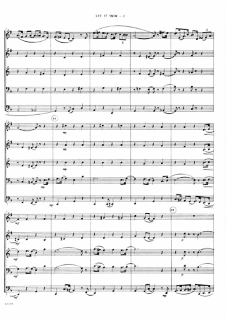 Let It Snow Horn scores gallery preview page 3
