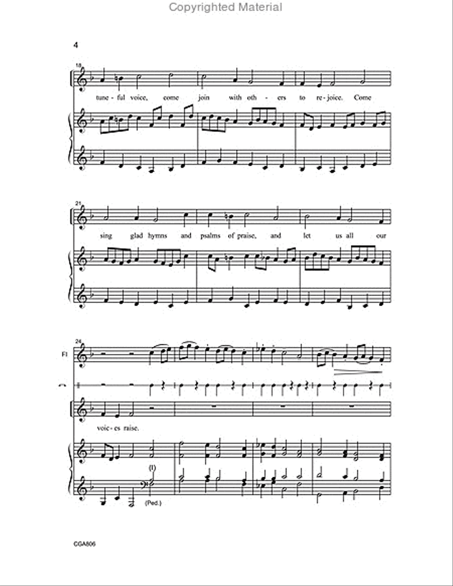 Come Worship God This Holy Day Unison Choir scores gallery preview page 4