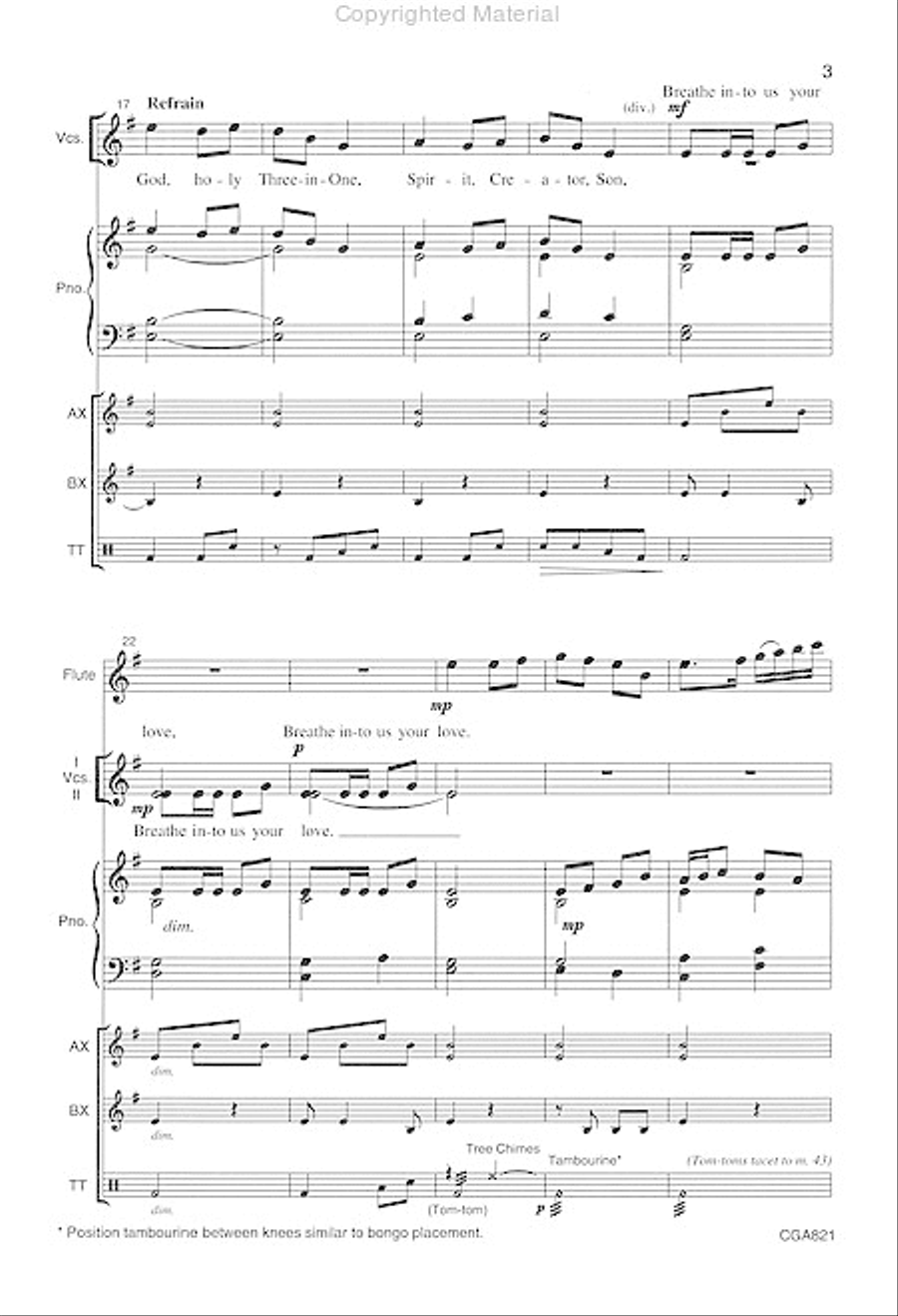 God of the Universe 2-Part scores gallery preview page 4