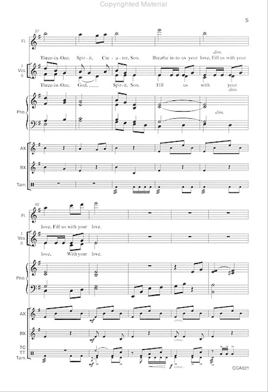 God of the Universe 2-Part scores gallery preview page 6