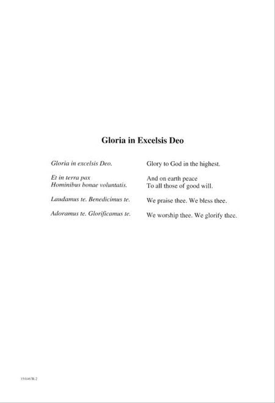 Gloria in Excelsis Deo SSA scores gallery preview page 2