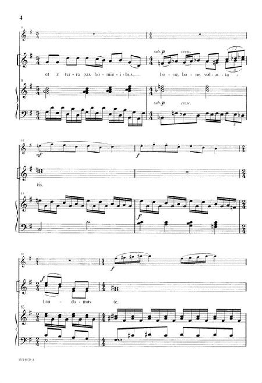 Gloria in Excelsis Deo SSA scores gallery preview page 4