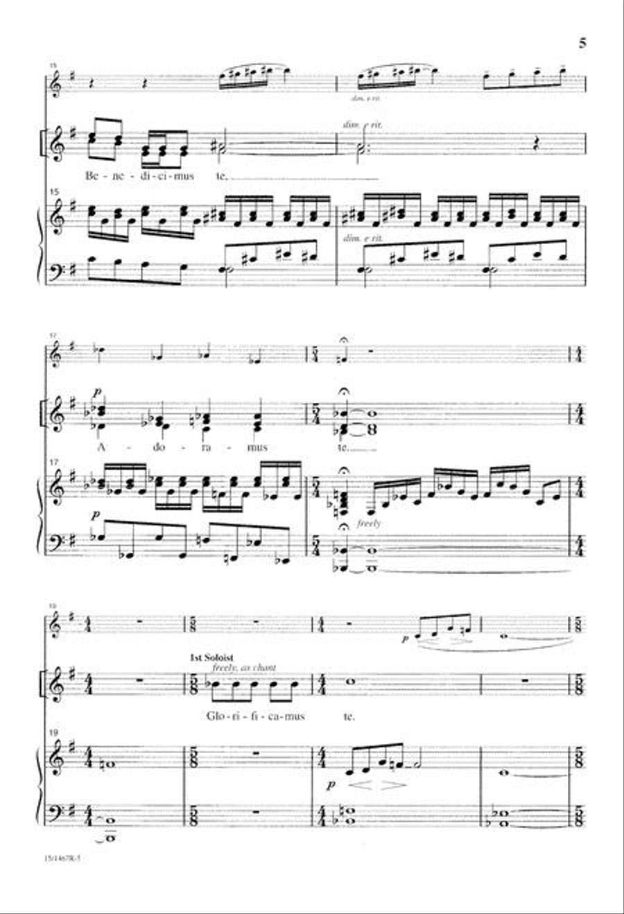 Gloria in Excelsis Deo SSA scores gallery preview page 5