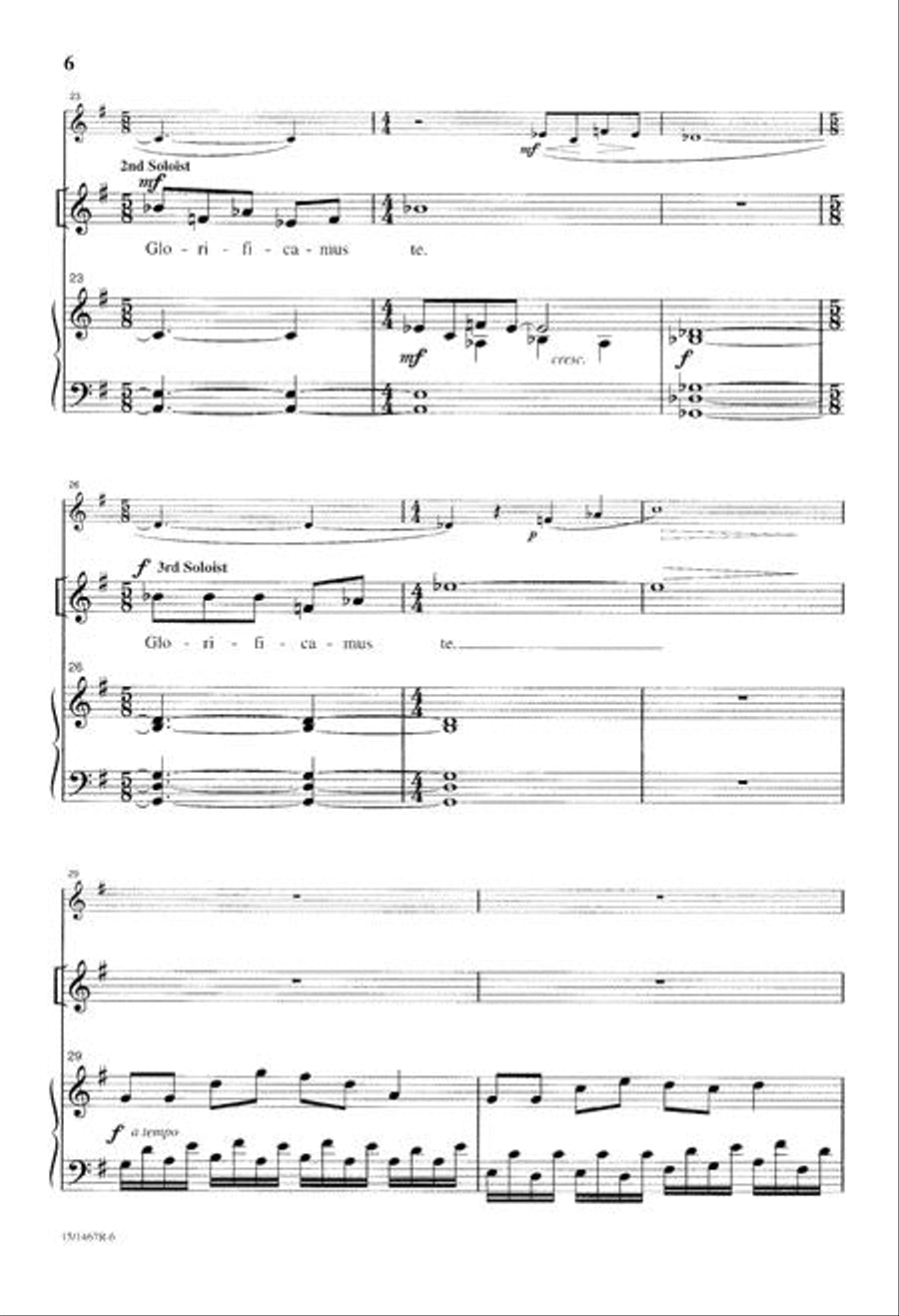 Gloria in Excelsis Deo SSA scores gallery preview page 6