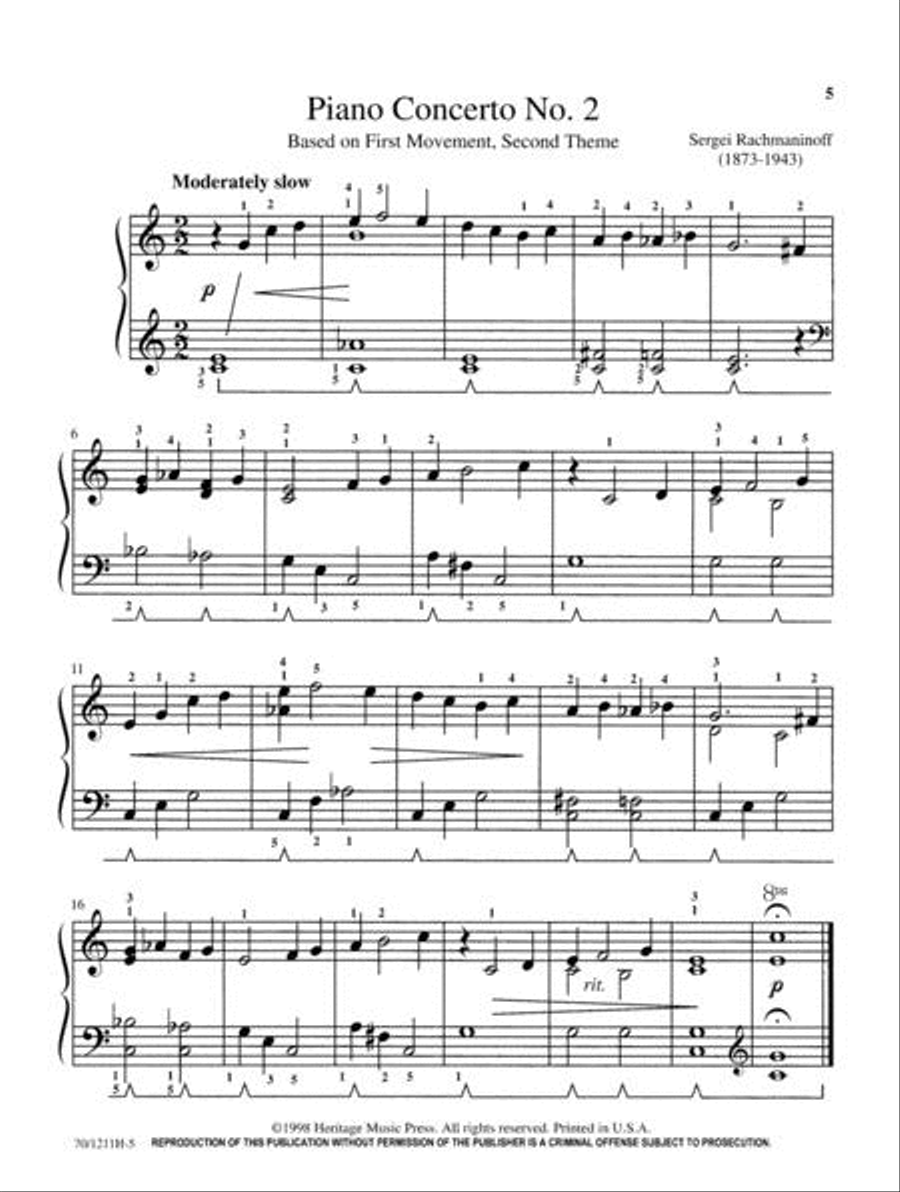 Mastering Melodies: Early Twentieth Century Piano Solo scores gallery preview page 5
