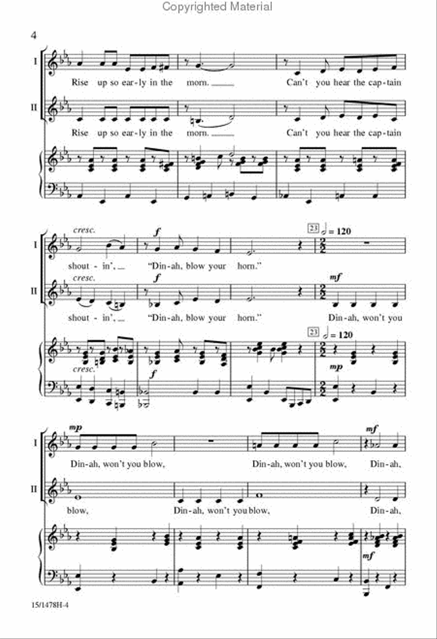 I've Been Workin' on the Railroad 3-Part scores gallery preview page 4