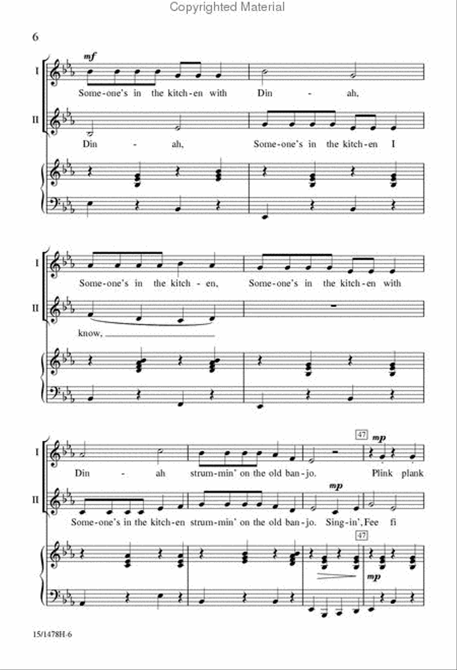 I've Been Workin' on the Railroad 3-Part scores gallery preview page 6