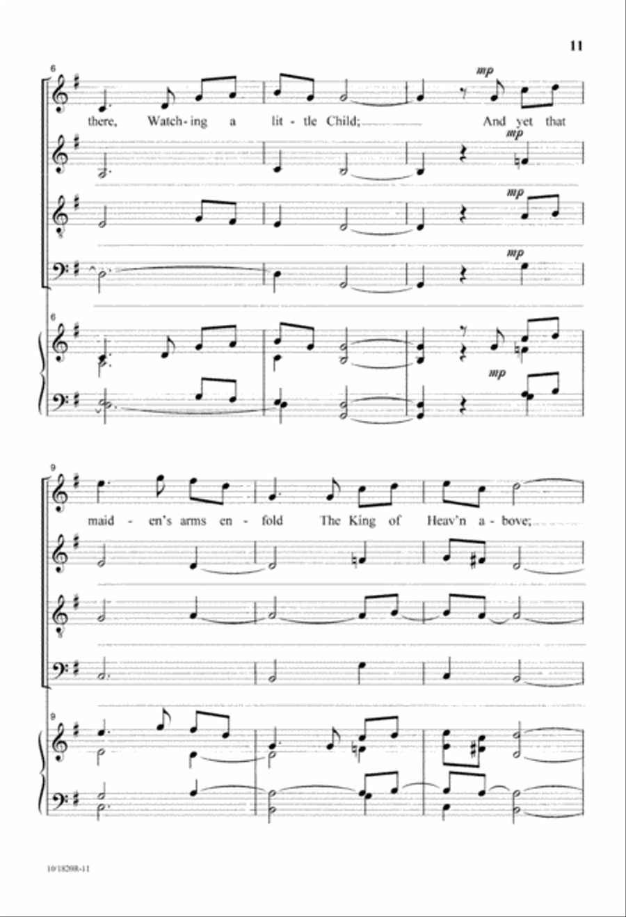 Trilogy for the Christ Child Divisi scores gallery preview page 12
