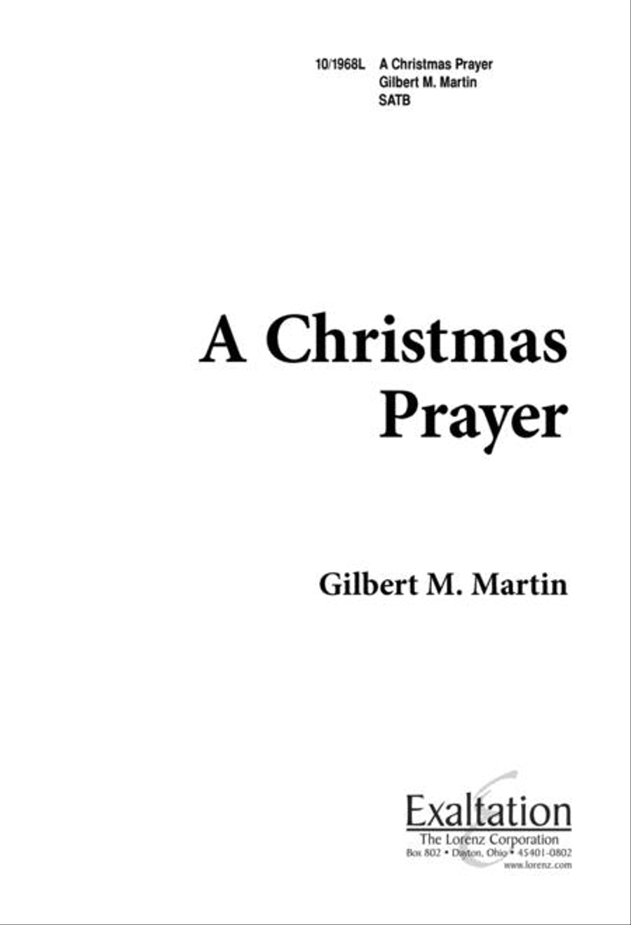 A Christmas Prayer 4-Part scores gallery preview page 1