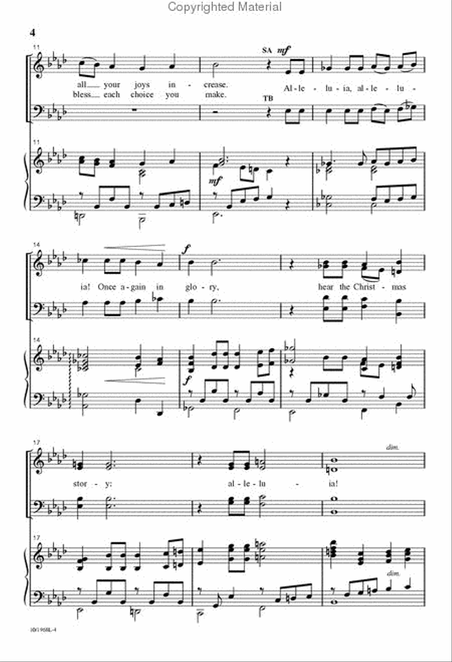 A Christmas Prayer 4-Part scores gallery preview page 3