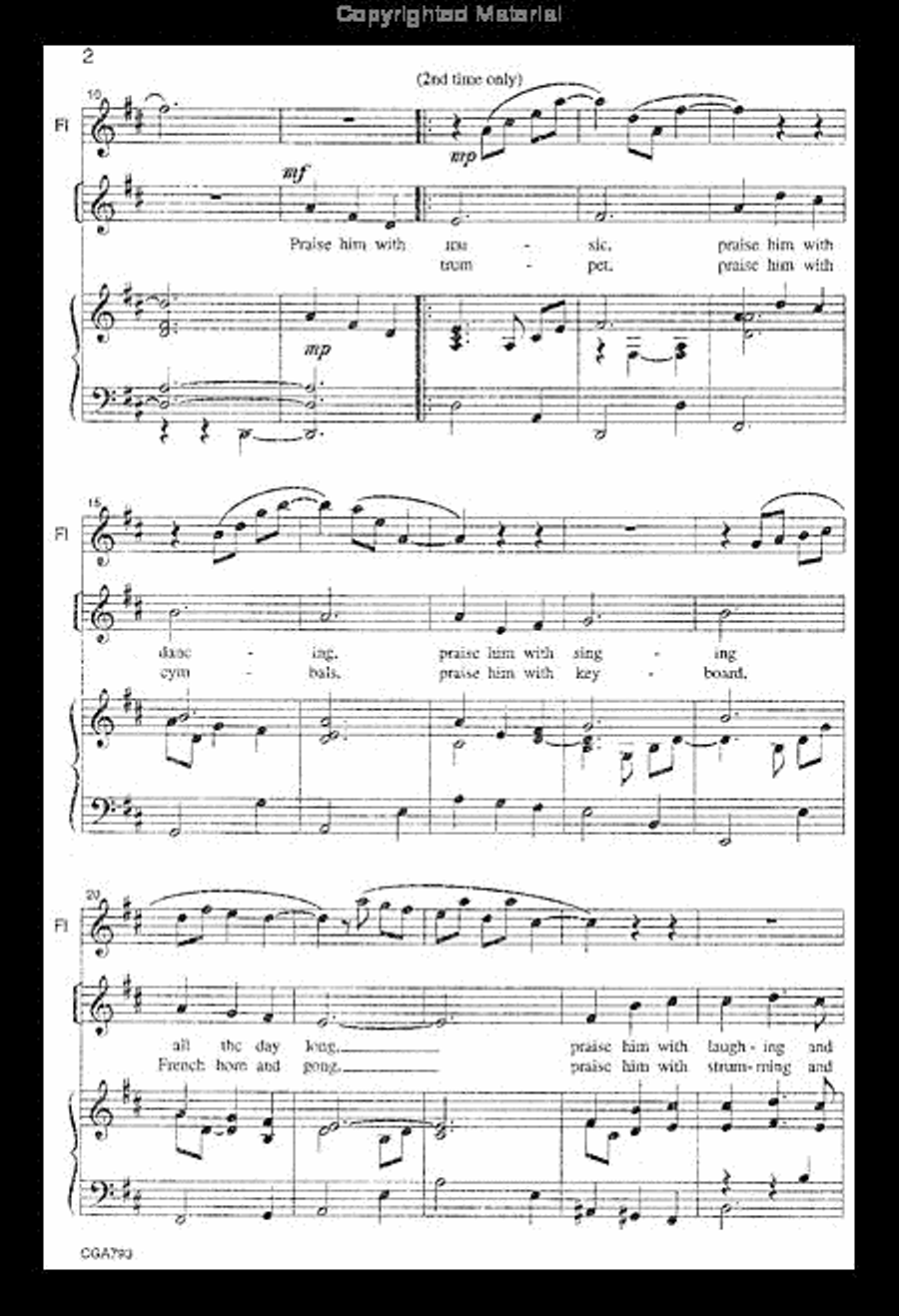 A Call to Praise Unison Choir scores gallery preview page 3