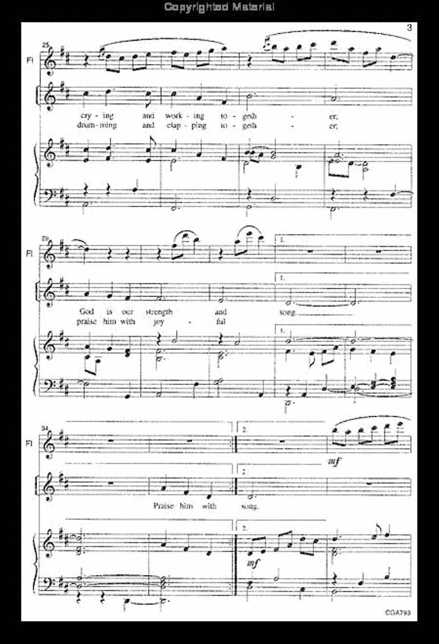 A Call to Praise Unison Choir scores gallery preview page 4