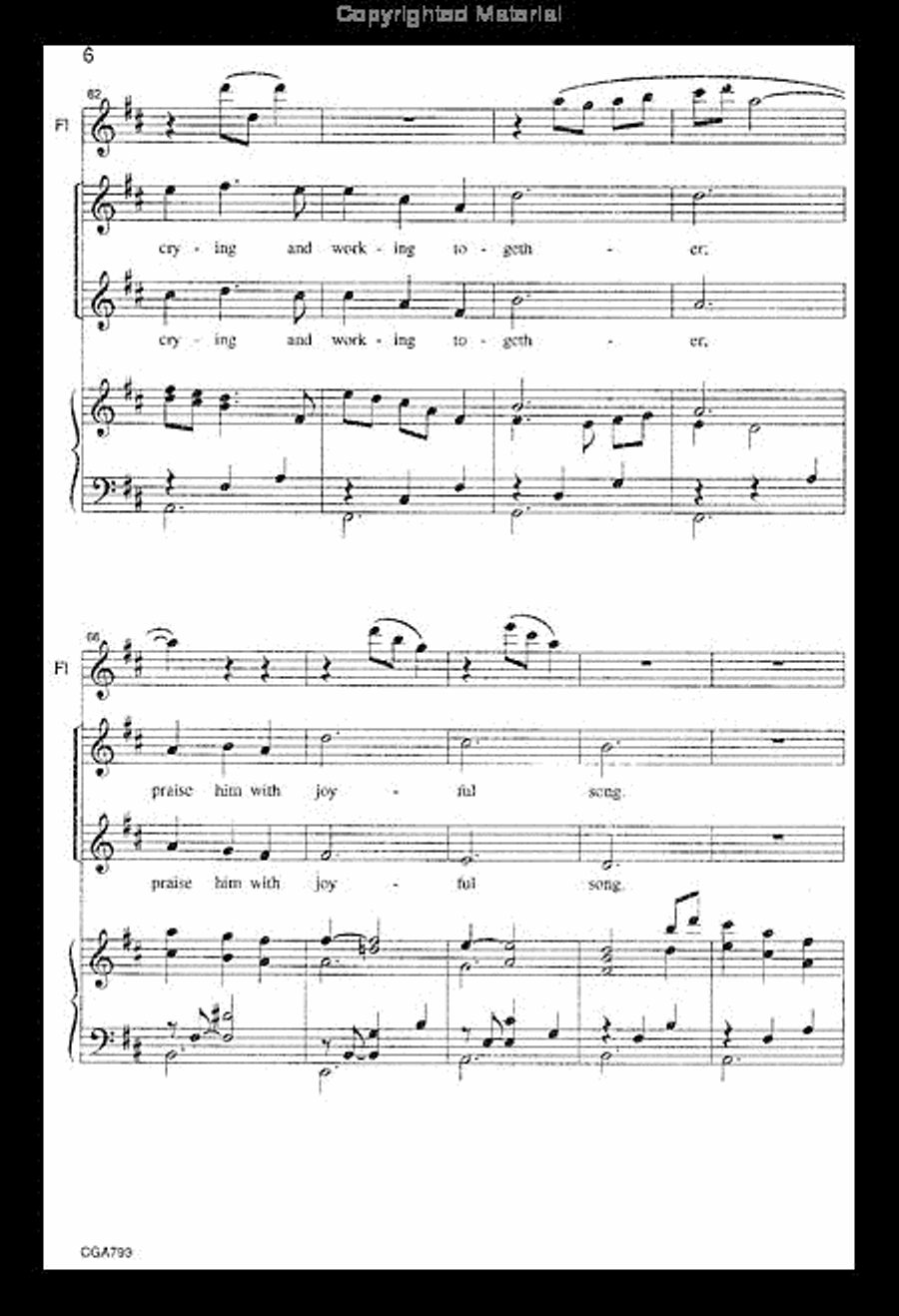 A Call to Praise Unison Choir scores gallery preview page 7