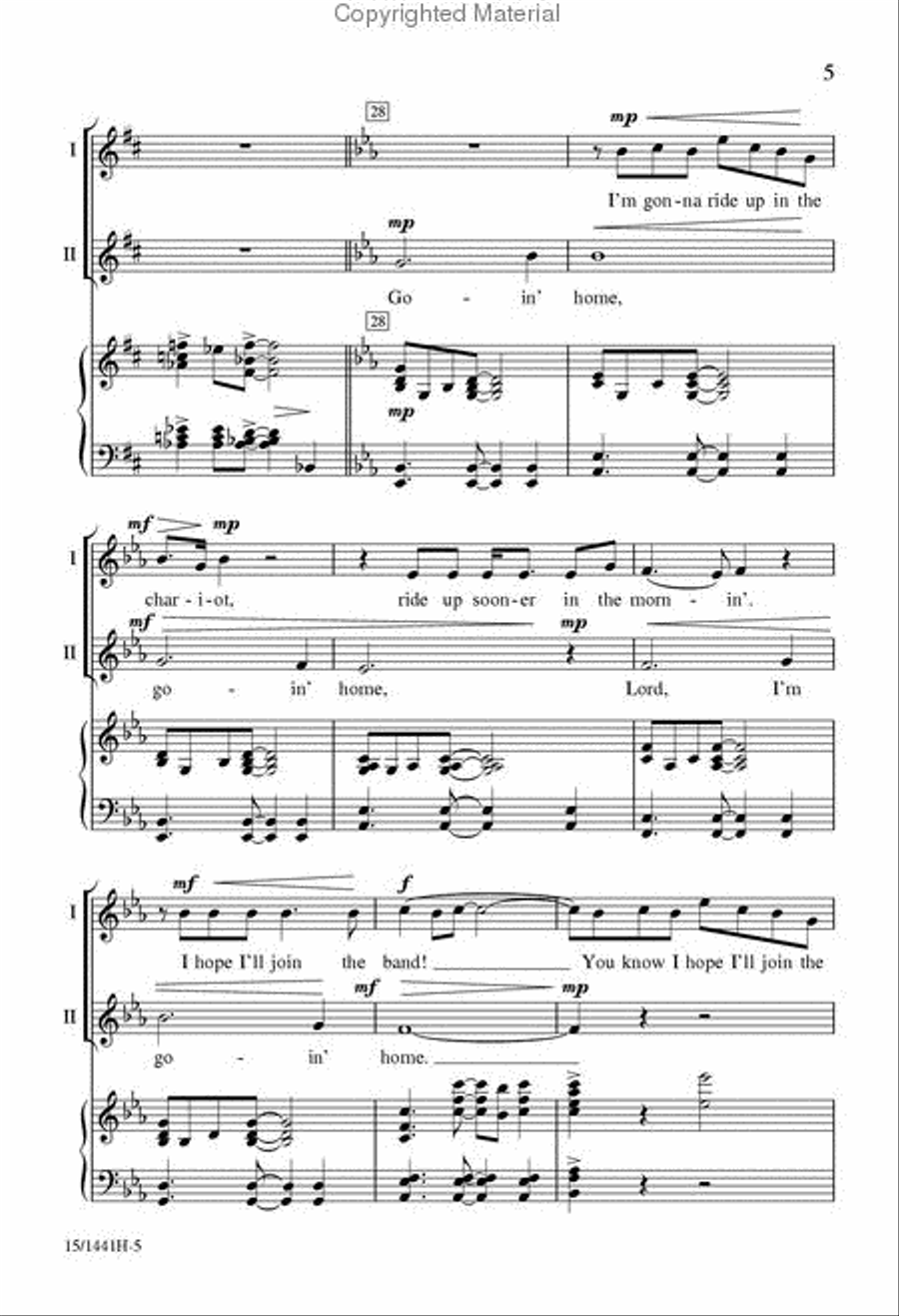 Ride Up and Join the Band 2-Part scores gallery preview page 5