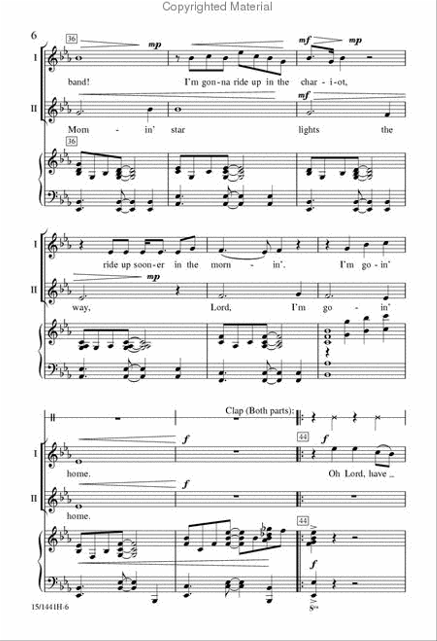 Ride Up and Join the Band 2-Part scores gallery preview page 6