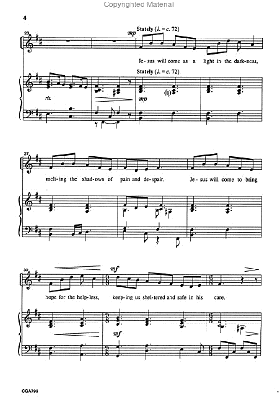 Sing and Rejoice with Heart and Voice Unison Choir scores gallery preview page 4