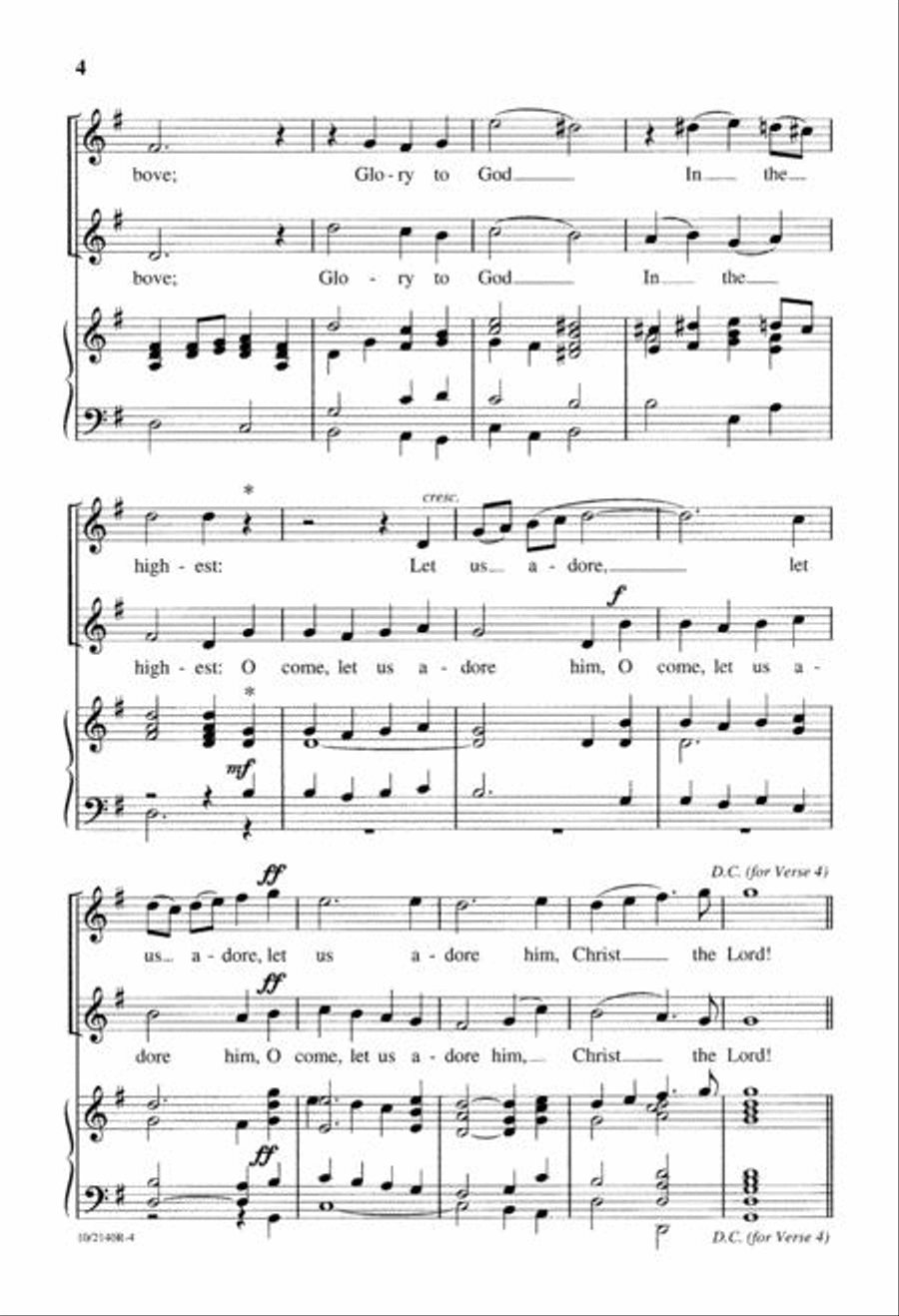 Two Festive Carols Two Festive Carols 4-Part scores gallery preview page 4