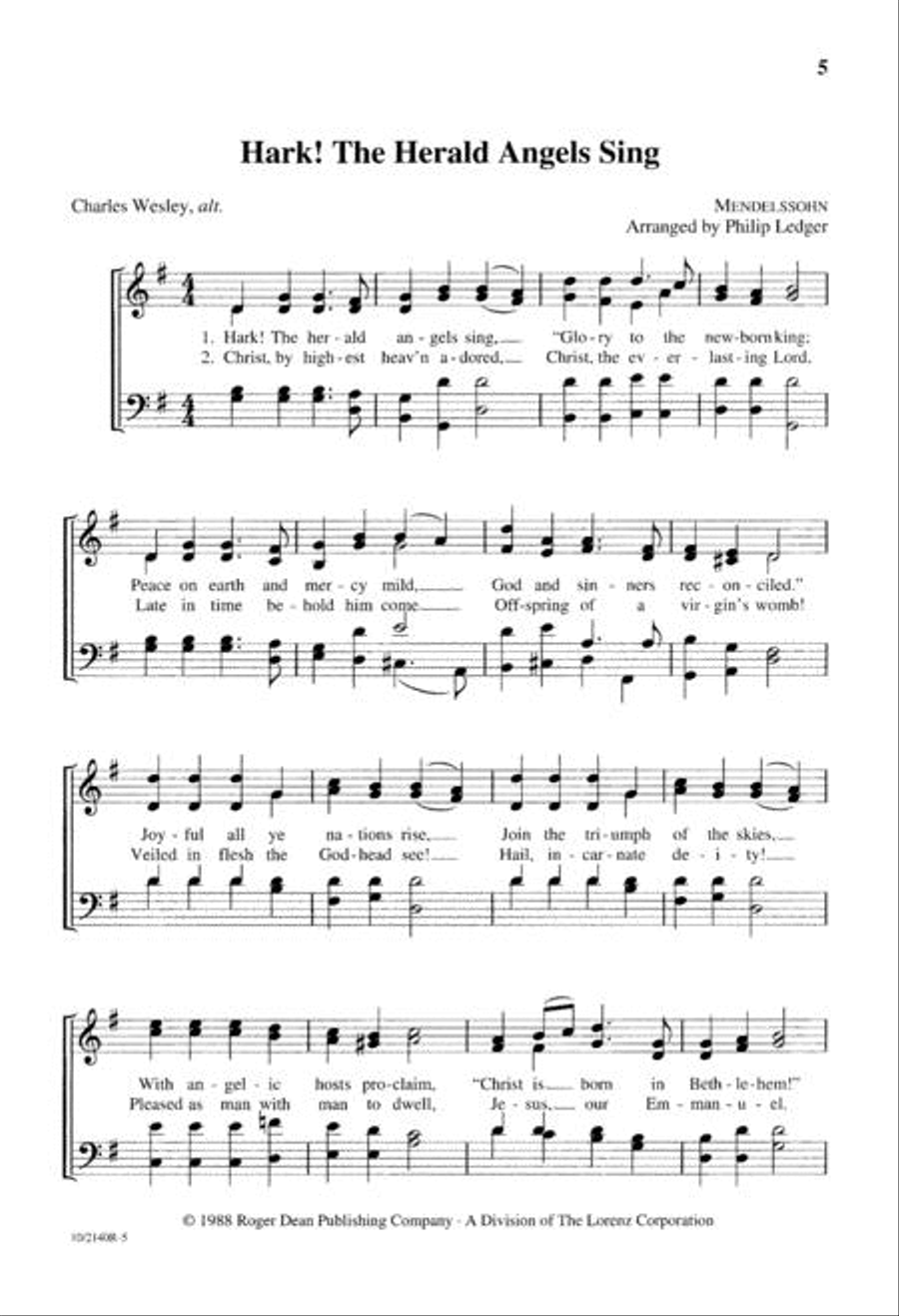 Two Festive Carols Two Festive Carols 4-Part scores gallery preview page 5