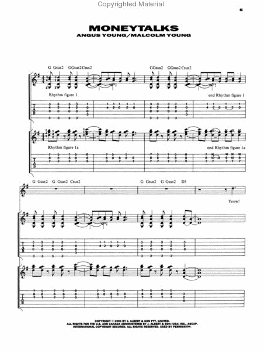 AC/DC – Live AC/DC – Live Electric Guitar scores gallery preview page 2