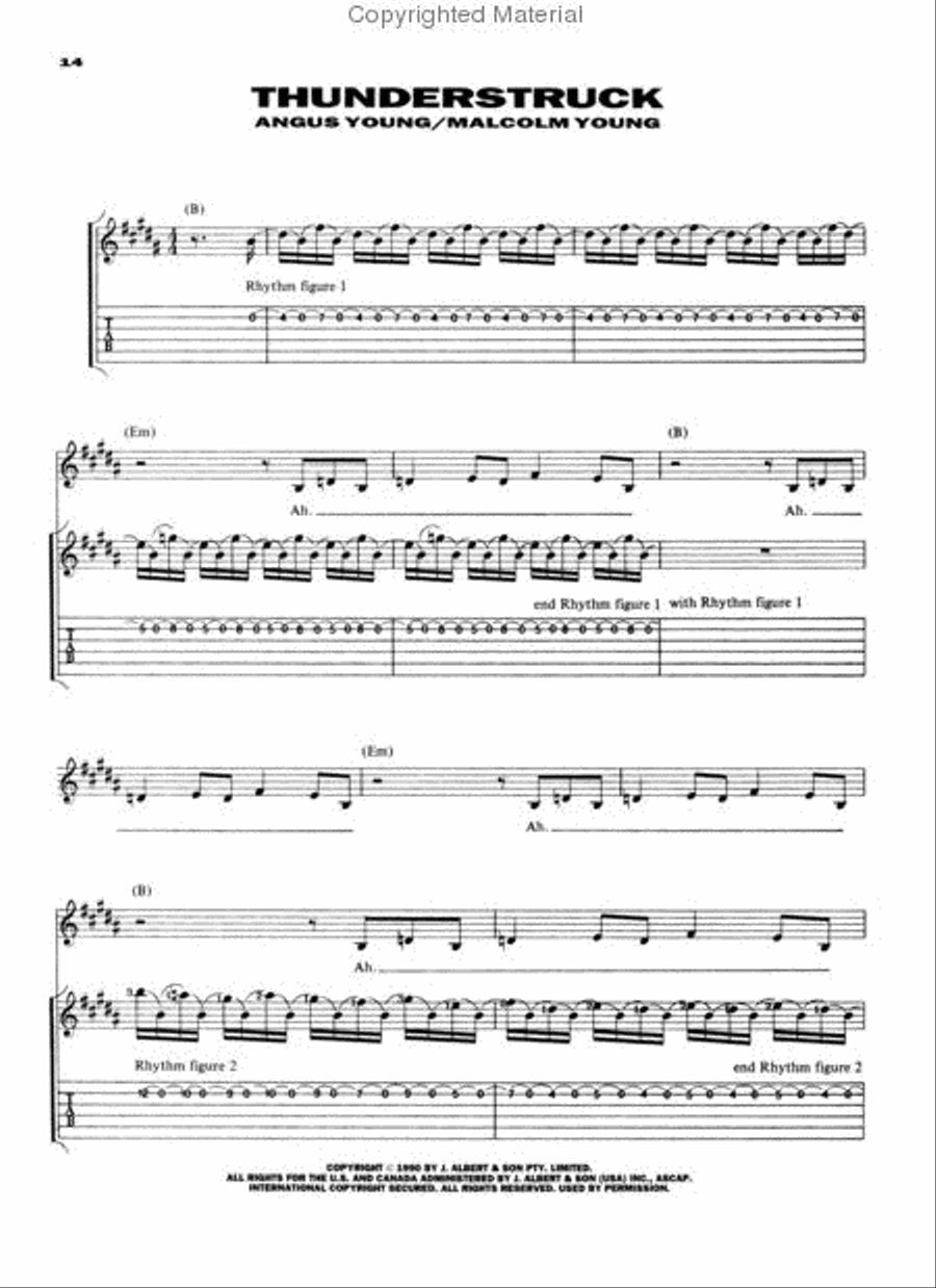 AC/DC – Live AC/DC – Live Electric Guitar scores gallery preview page 3