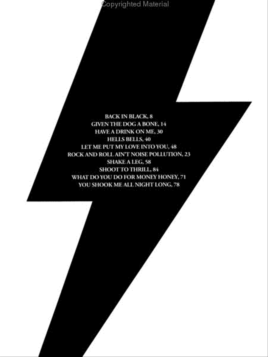 Back In Black Electric Guitar scores gallery preview page 2