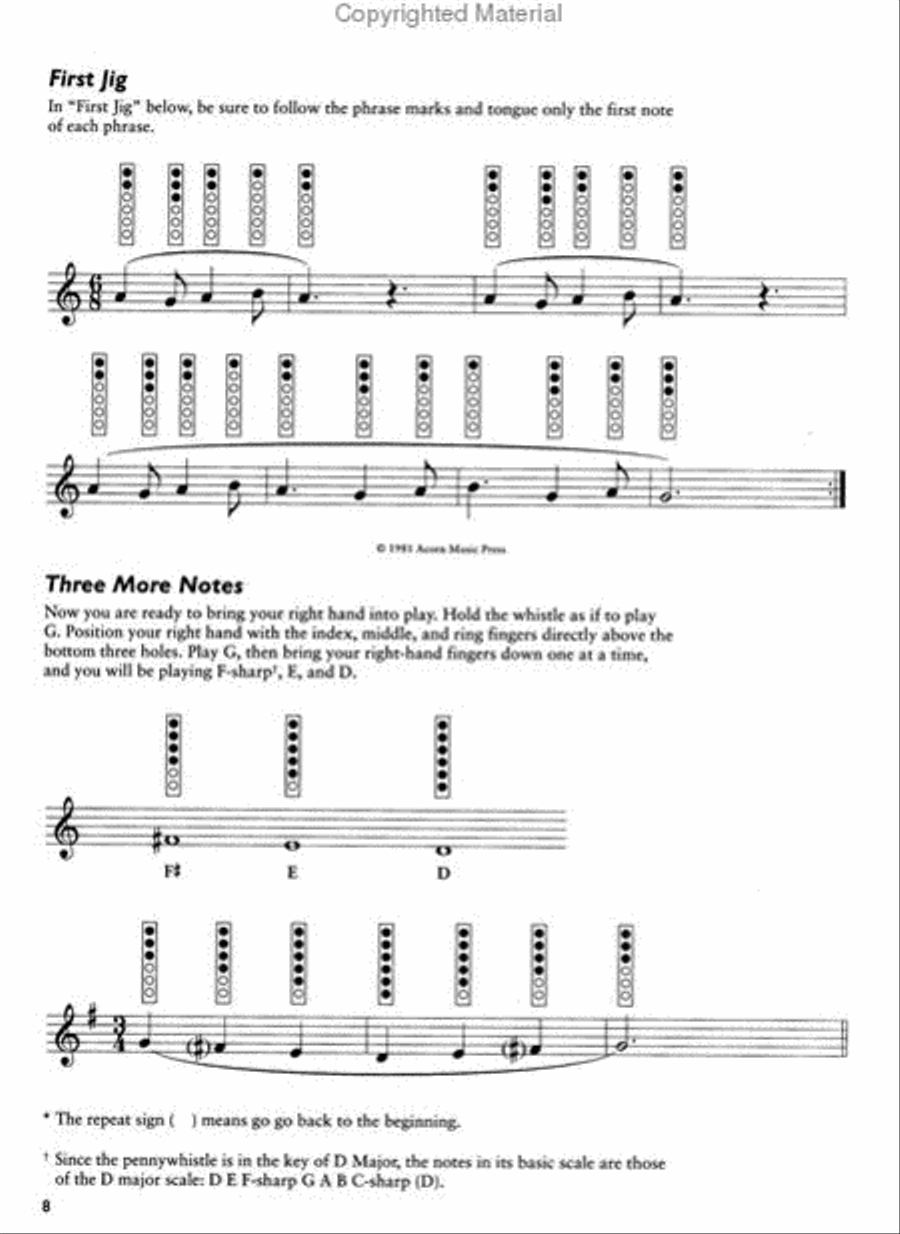 Step One: Play Pennywhistle Tin Whistle scores gallery preview page 2