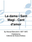 La dama i Sant Magi - Cant d'amor